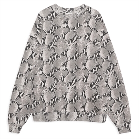 Anine Bing Miles Sweatshirt, Washed Python